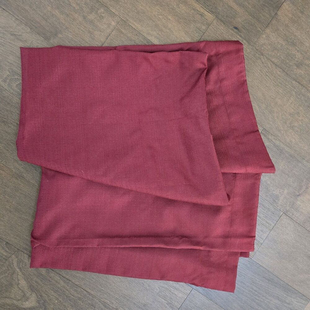 Burgandy MAROON 2 Curtains Pair Panels 42" x 84"